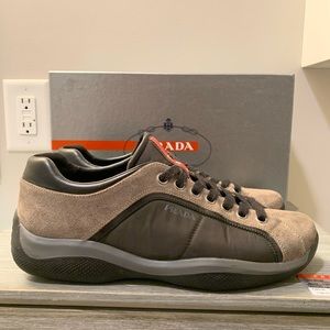 Prada Calzatore Uomo Nylon Scamosci Sneakers